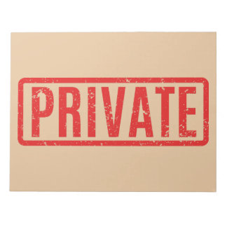 Stampat privat Anteckningsblock