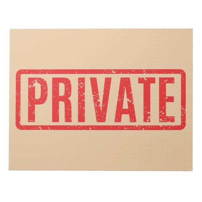 Stampat privat Anteckningsblock (Framsida)