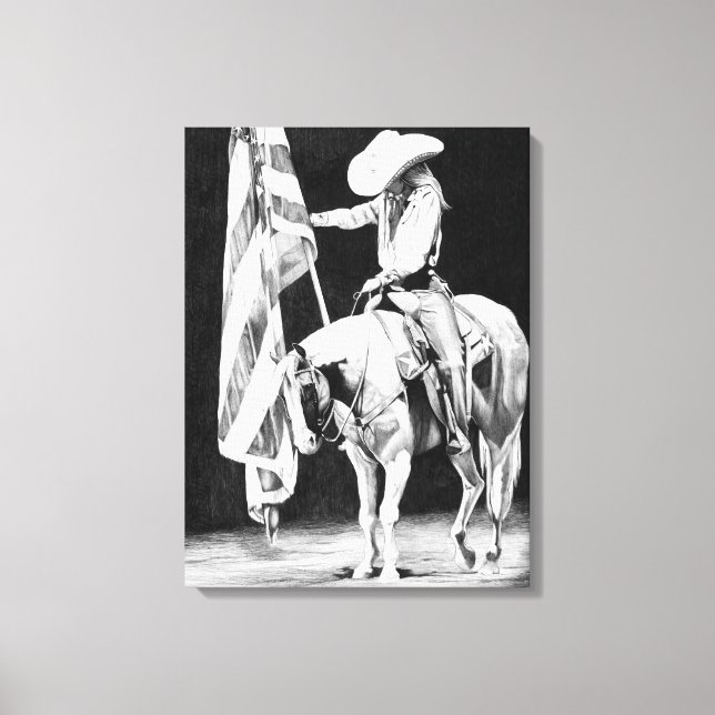 Stampede Prayers (ballpoint) Canvastryck (Framsida)