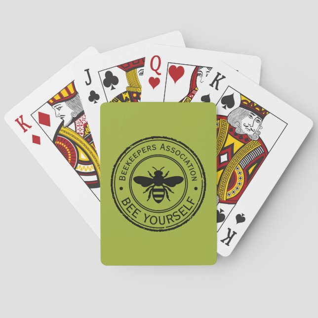 Stämpel - DIN TEXT - BEE 1 - Fan Fun Casinokort (Baksidan)