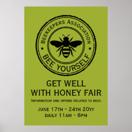Stämpel - DIN TEXT - BEE 1 - Fan Fun Poster