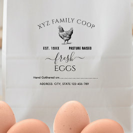 Stämpel för äggkartong med fritext 'Pasture Raised
