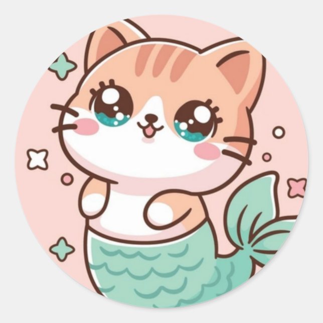 Stämpel Runt Klistermärke (Framsida)