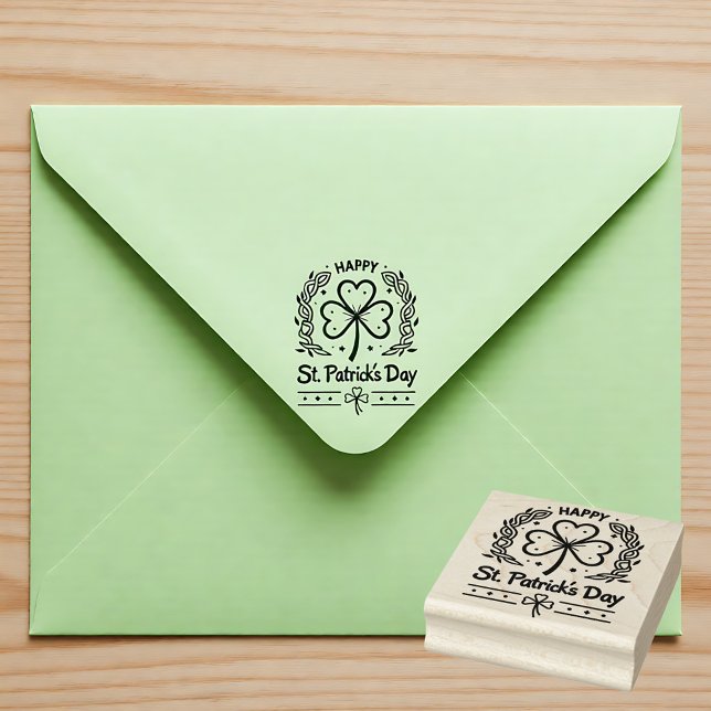 Stämpel Smaragdsvirl (Stamp Emerald Whirl for all St. Patrick's Day stationary)