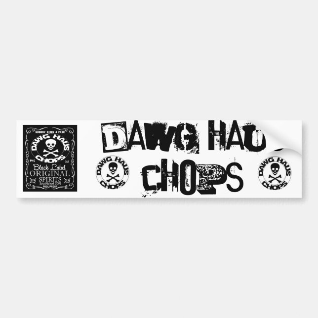 stämpla, stämpla, DHCW, KOTLETTER för DAWG HAUS Bildekal (Framsidan)