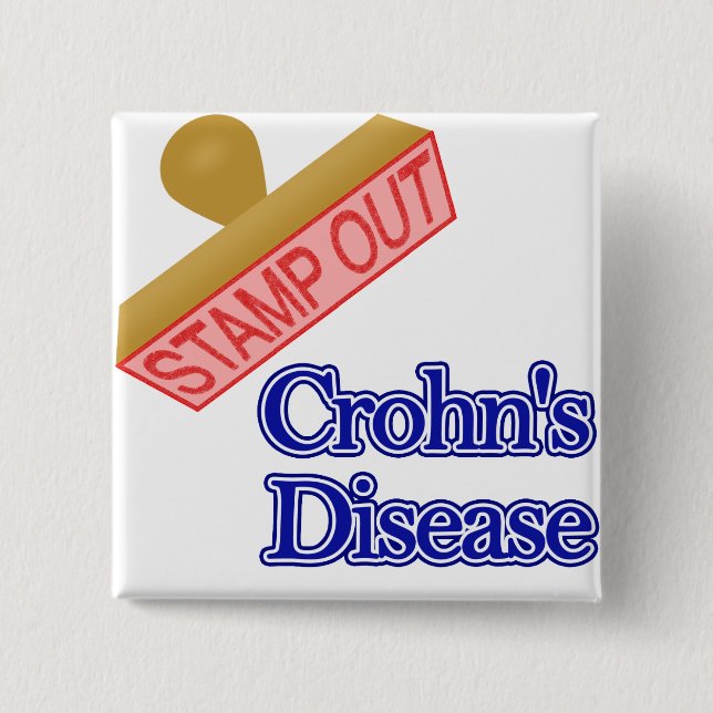Stämpla ut Crohns sjukdom Knapp (Framsida)