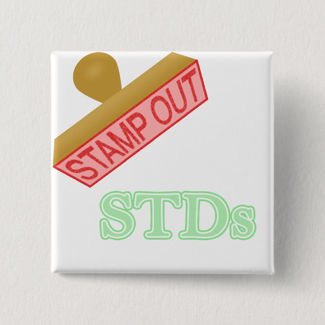 Stämpla ut STDs Knapp (Framsida)