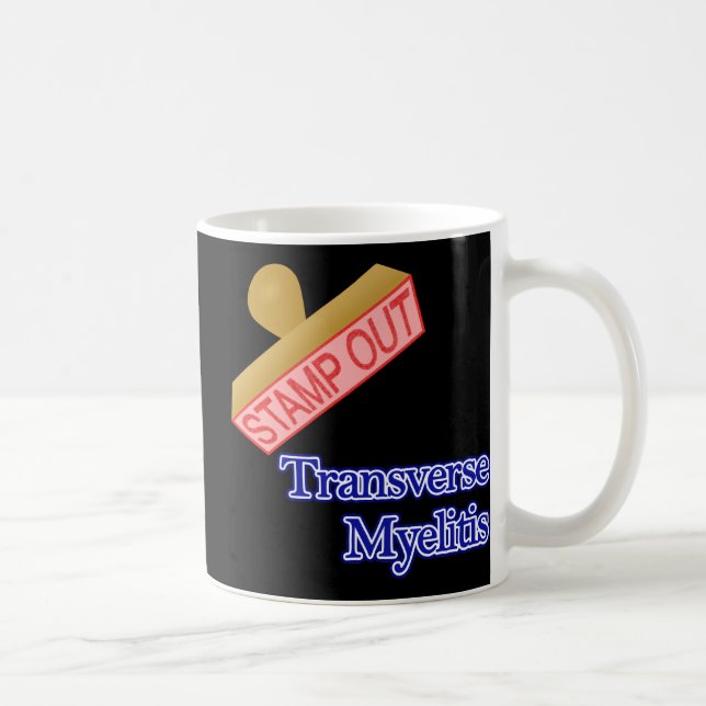 Stämpla ut Transverse Myelitis Kaffemugg (Höger)