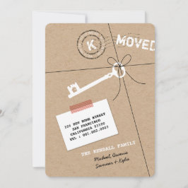 Stämplat Monogrampaket & värmeparty för nyckel- Inbjudningar