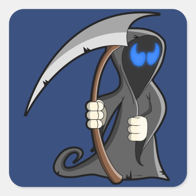 Stämplingsdekaler Fyrkantigt Klistermärke (Framsida)