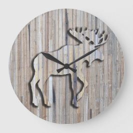 Stämplingsdesign för barn Wood Stor Klocka