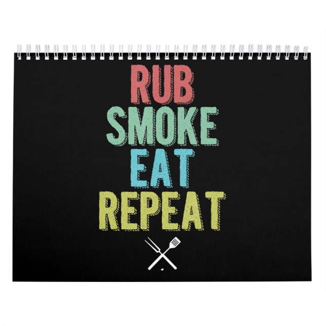 Stämplingsgaller för grillning av Kött Kalender (Omslag)