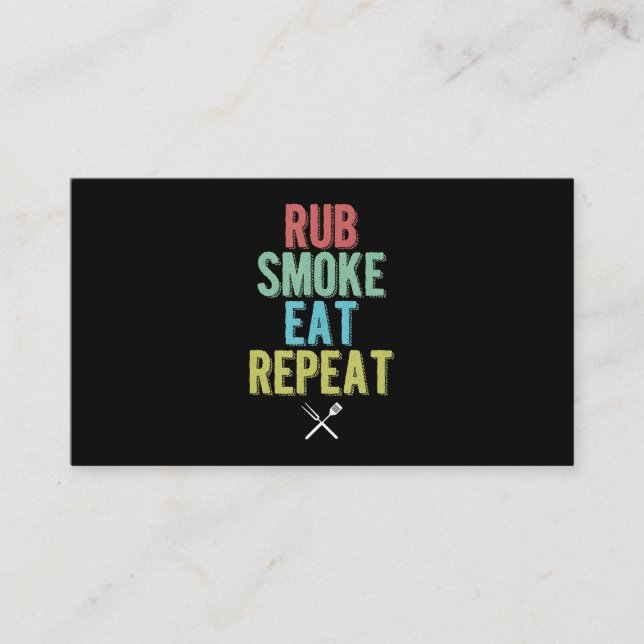 Stämplingsgaller för grillning av Kött Visitkort (Framsida)