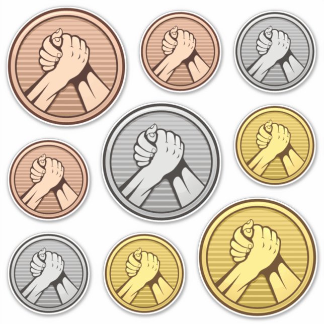 Stämplingsset för arm klistermärken (Framsida)