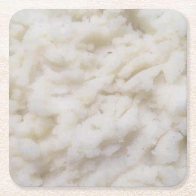 Stampotade Potatisar Underlägg Papper Kvadrat (Framsidan)