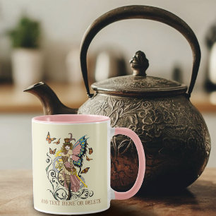 Stampunk Gult Clock Gears Mugg
