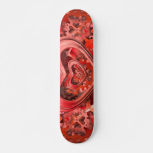 Stampunk, hjärtskateboard skateboard bräda 20,5 cm