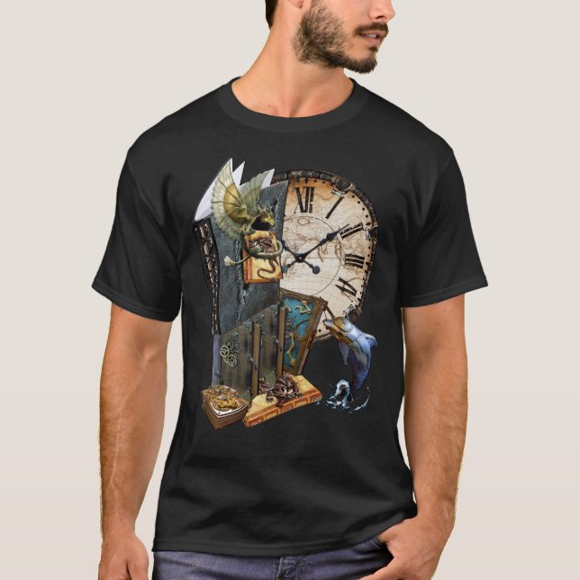 Stampunk-textskjorta T Shirt (Framsida)