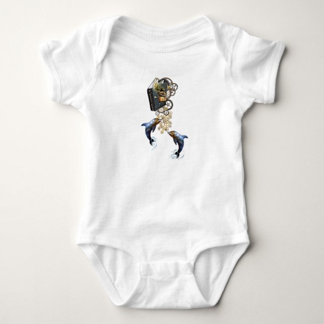 Stampunk-textskjorta T-shirt (Framsida)