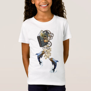 Stampunk-textskjorta Tee Shirt