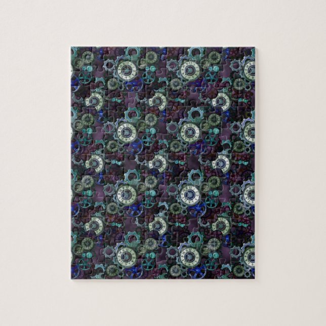 Stampunkdelar - lila tryckt av LeahG Pussel (Vertikal)