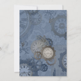 Stampunks blå utskrift meddelande