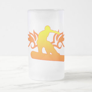 stamsnowboard frostat ölglas