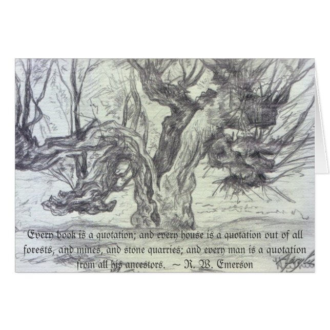 Stamträd Hälsningskort (Framsidan Horizontal)