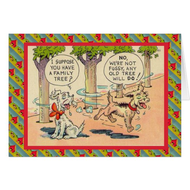 Stamträd Hälsningskort (Framsidan Horizontal)