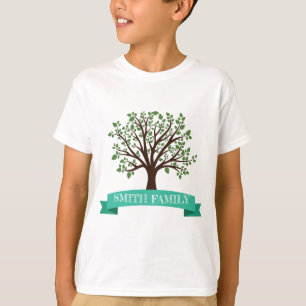 Stamträd med bandetiketten t-shirt