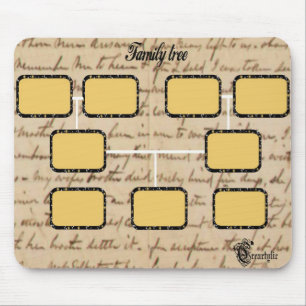 stamträd Mousepad Musmatta