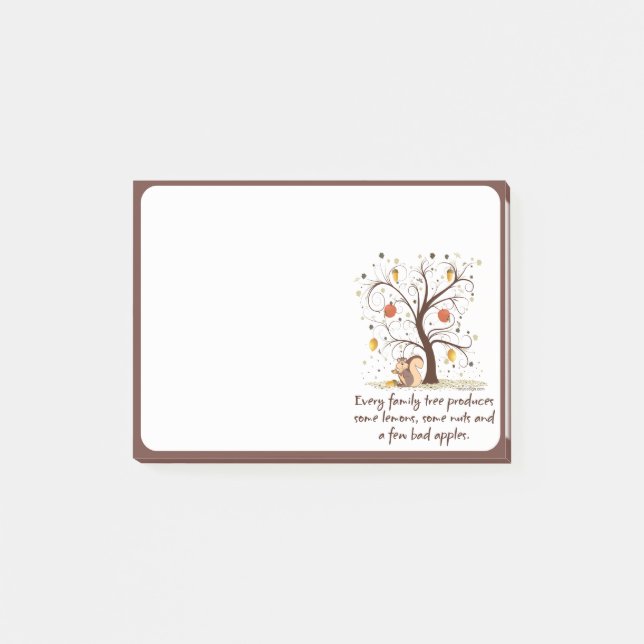 Stamträdhumor Post-it Block (Framsida)