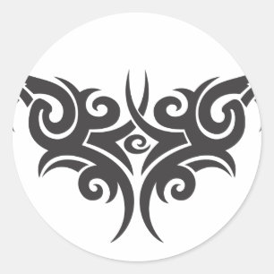 stamvektor-clipart-5 runt klistermärke