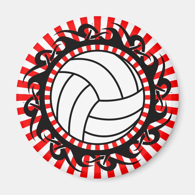 stamvolleyboll magnet (Framsidan)