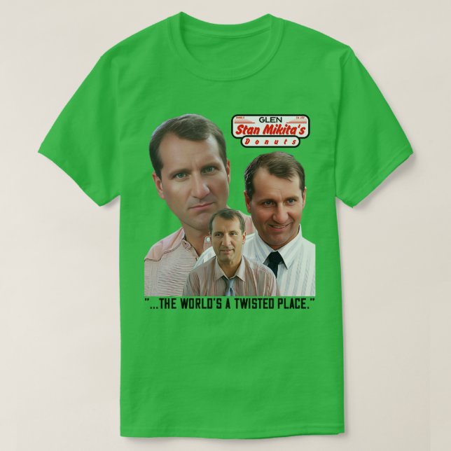 STAN MIKITAS DONUTS Glen Manager T Shirt (Design framsida)
