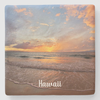 Stånande Orange Maui Sunset Stenunderlägg