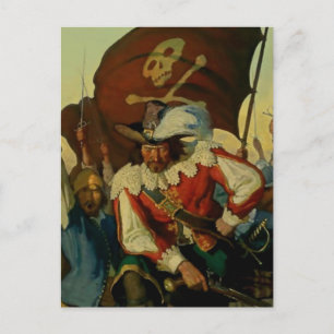 “Stand and Deliver” Piratkonst av NC Wyeth Vykort
