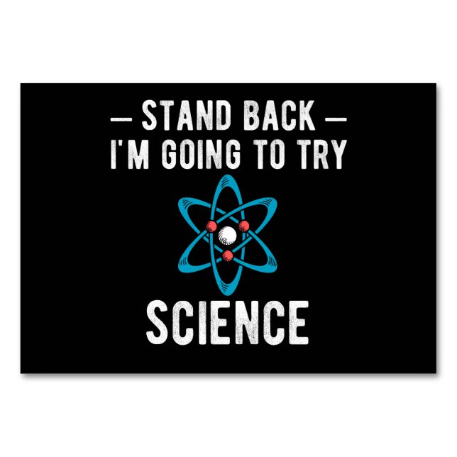 Stand Back I'm Going To Try Science Bordsnummer (Framsidan)