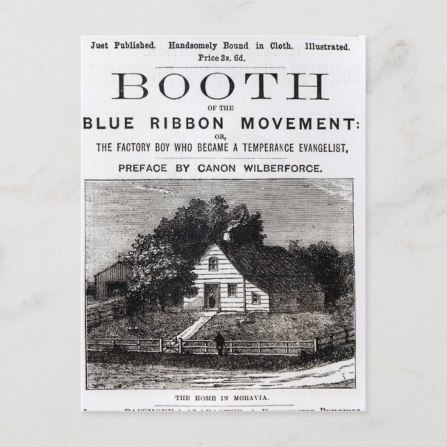 Stånd för Blue Ribbon-rörelsen, 1883 Vykort (Framsida)