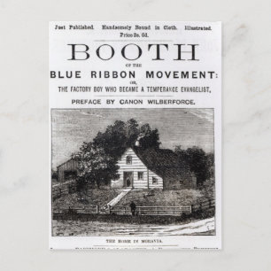 Stånd för Blue Ribbon-rörelsen, 1883 Vykort
