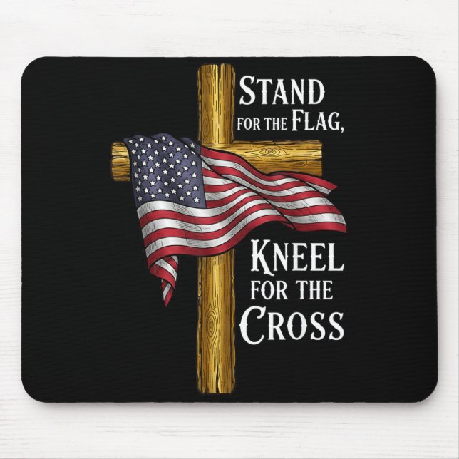 Stand For Flag Kneel For Cross Patriotic Christian Musmatta (Framsidan)