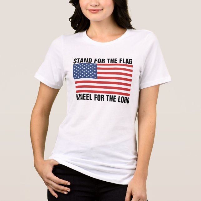 STAND FÖR FLAGGA, KUNL FÖR KOR T-SHIRTS (Framsida)