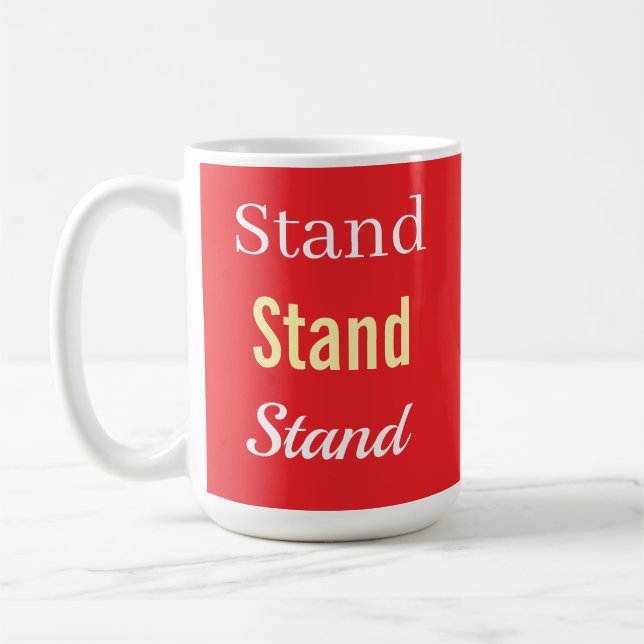 Stand Logo Röd   Kaffemugg (Vänster)