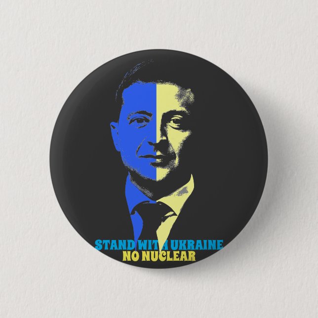STAND MED UKRAINA-KNAPPEN KNAPP (Framsida)
