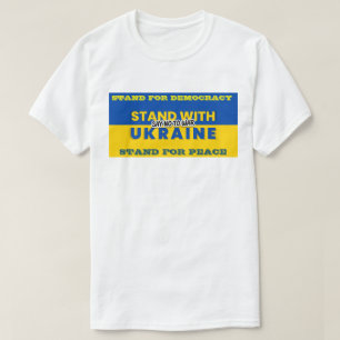 STAND MED UKRAINA - SÄG NEJ TILL KRIG T SHIRT