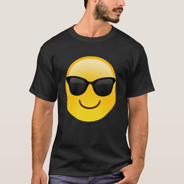 Stand Out with a Smile Awesome Smiling Face Shades T Shirt (Framsida)