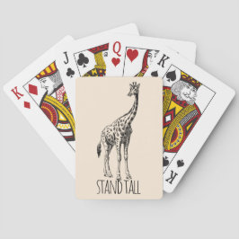 Stand Tall Graceful Giraffe Casinokort