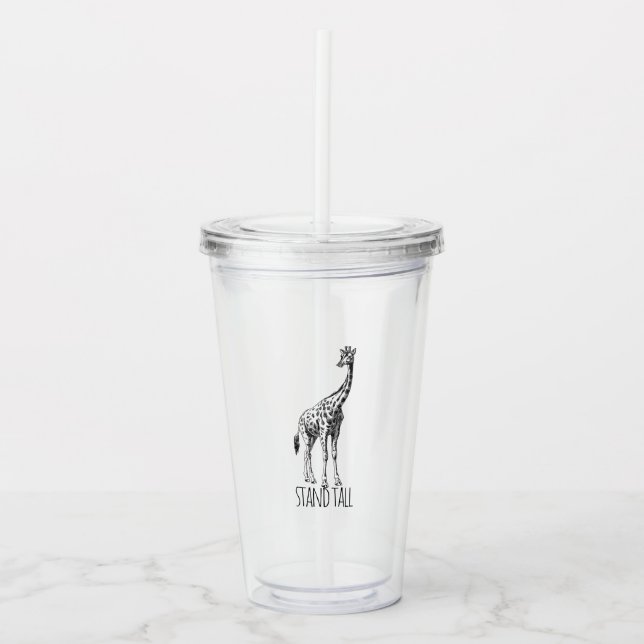 Stand Tall Graceful Giraffe Take Away Mugg (Framsida)