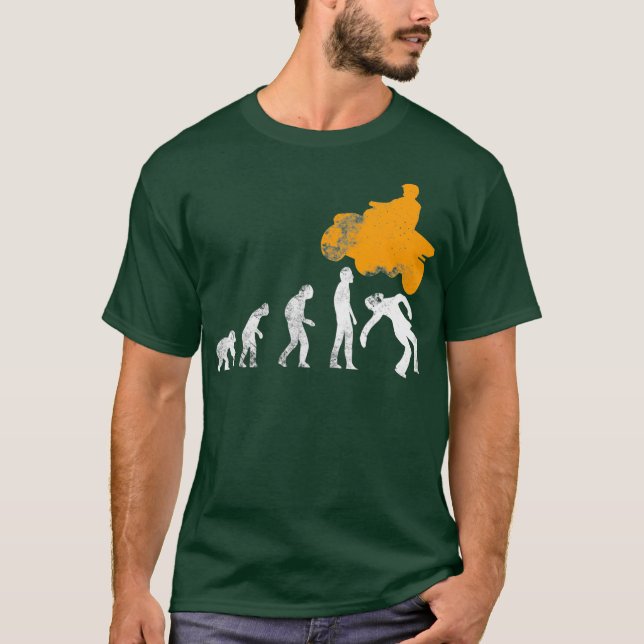 Stand Up Evolution Quadricycle Motocross T Shirt (Framsida)