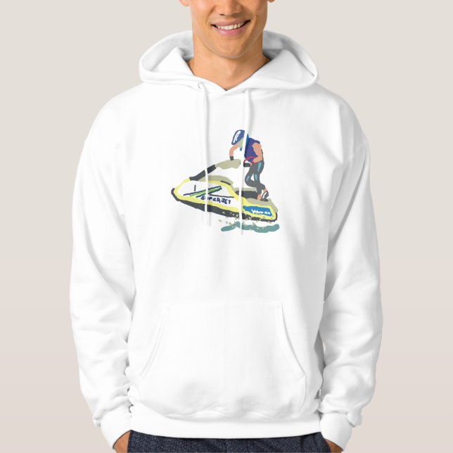 Stand Up Jet Ski SuperJet Hoodie (Framsida)